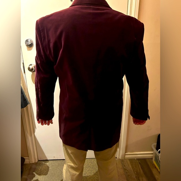 Burgundy Velvet Jacket - Picture 3 of 3